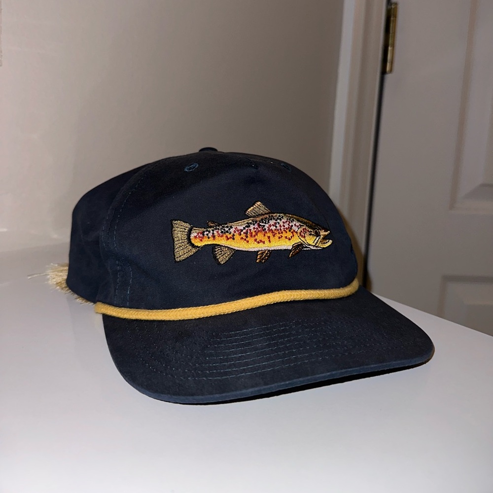 Unisex Duck Camp Rainbow trout flatback hat